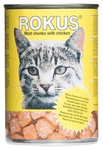 ΤΡΟΦΗ ΓΑΤΑΣ ROKUS ΚΟΤΟΠΟΥΛΟ 410gr