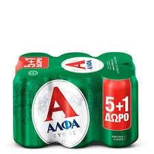 Αλφα κουτί 24X330ml 5+1 (4X6)