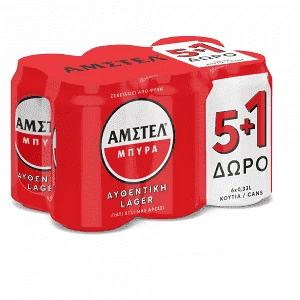 Amstel κουτί 4X6 330ml (5+1)