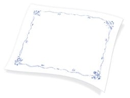 ENDLESS Τραπεζομάντηλο ΦΥΛΛΟ ΜΠΛΕ 1Μ  150Τ