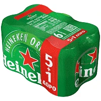 Heineken κουτί 24X330ml (5+1)