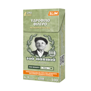 ΦΙΛΤΡΑ ΠΑΠΠΟΥ ΠΡΑΣΙΝΑ long slim 6.5 MM 47617