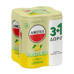 Amstel radler κουτί 330 (3+1)