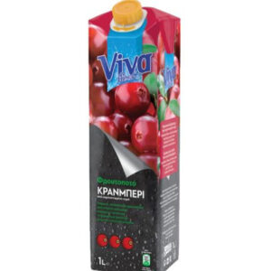 CRANBERRY ΦΥΣΙΚΟΣ ΧΥΜΟΣ VIVA FRESH 1LT