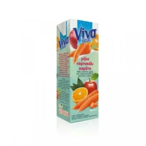 ΚΑΡΟΤΟ-ΜΗΛΟ-ΠΟΡΤΟΚΑΛΙ ΦΥΣΙΚΟΣ ΧΥΜΟΣ VIVA FRESH 250ML